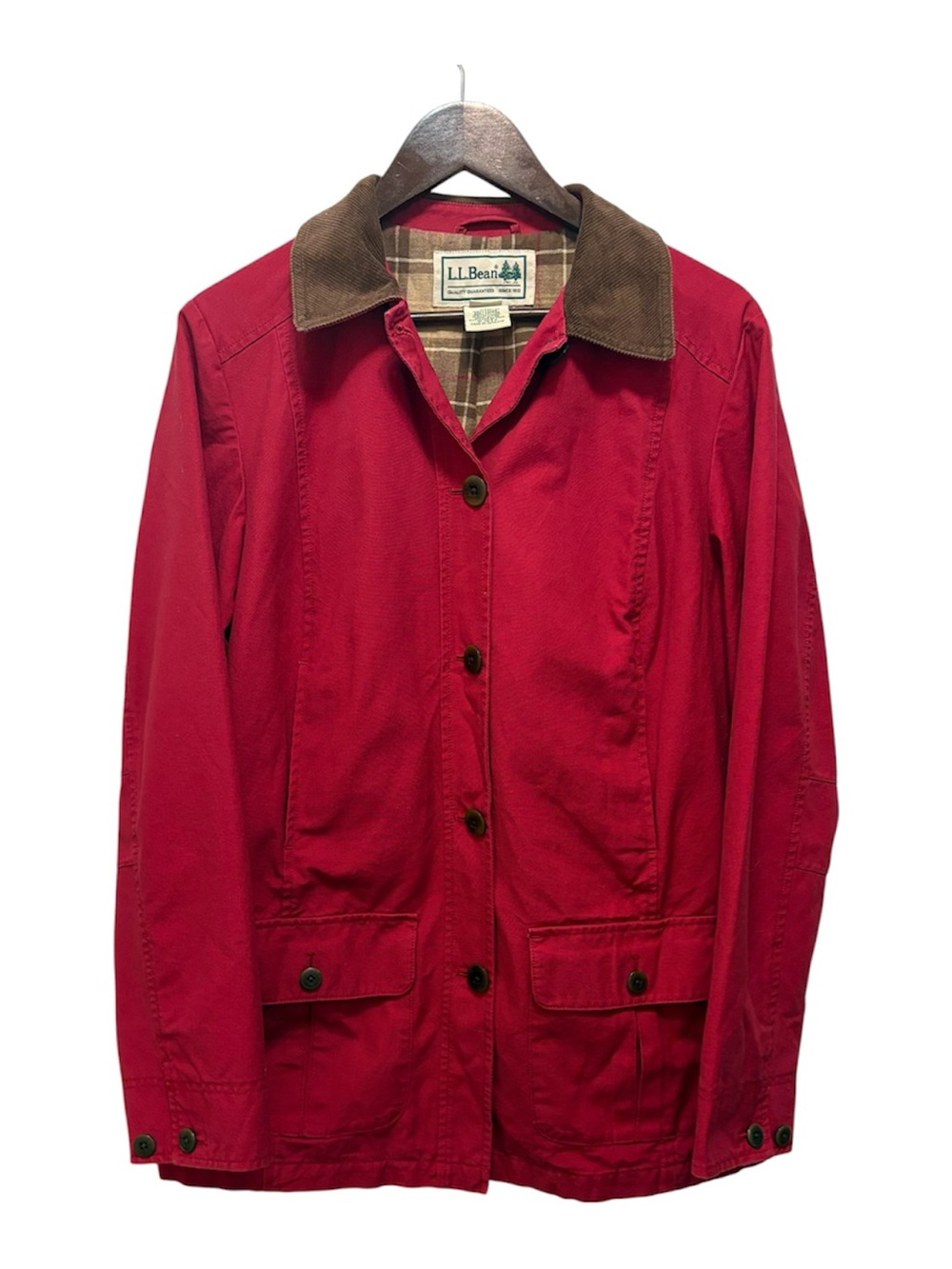 Vintage L.L. Bean Adirondack Barn Coat Field Utility Jacket with Corduroy Collar